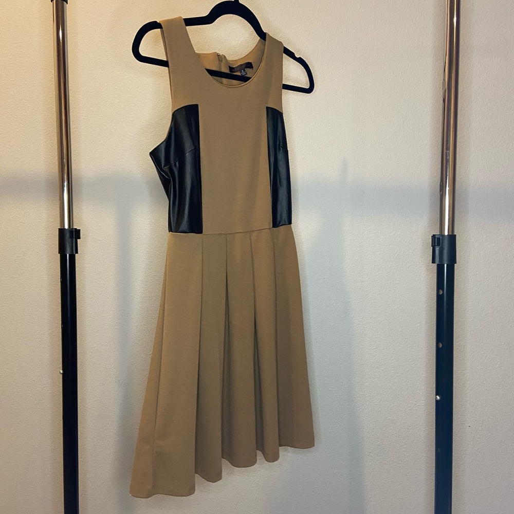 Nude A-Line Dress